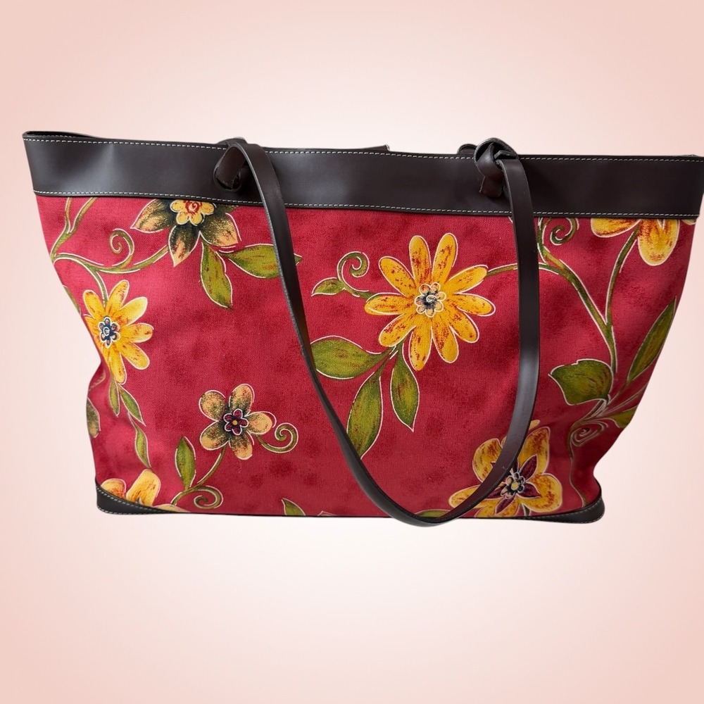 Maxx New York Floral Tote Bag Cottagecore Boho Bloomcore Travel Shopper Large - Picture 7 of 8